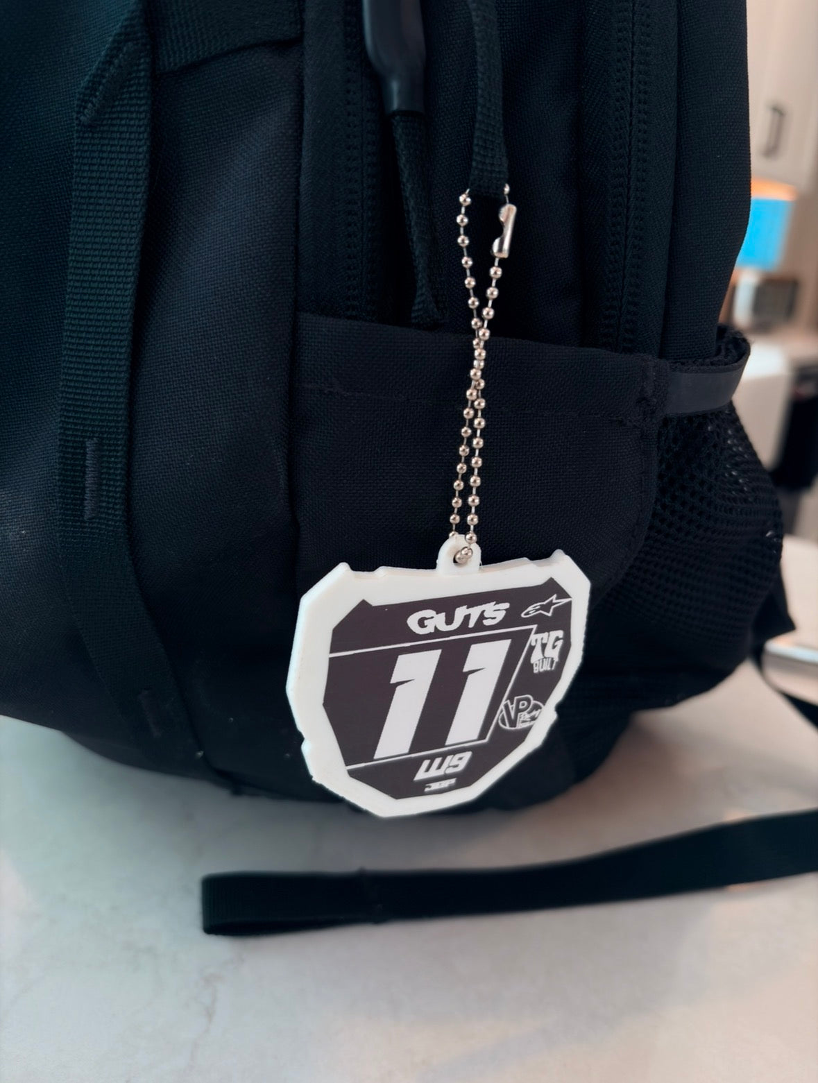 Mini ODI plate keychain