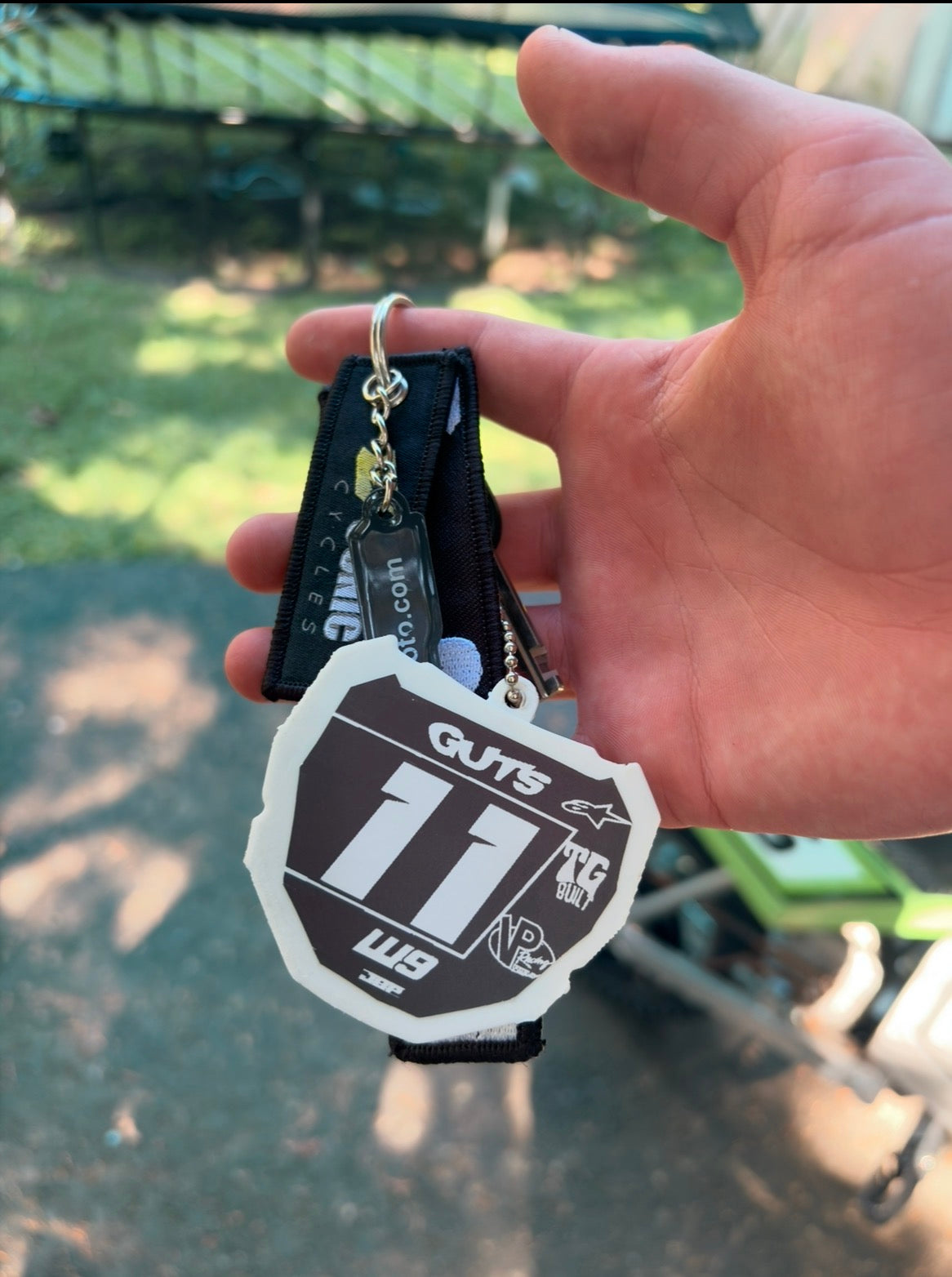 Mini ODI plate keychain